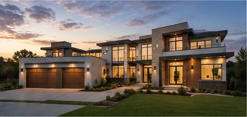 Modern home prepared for sale