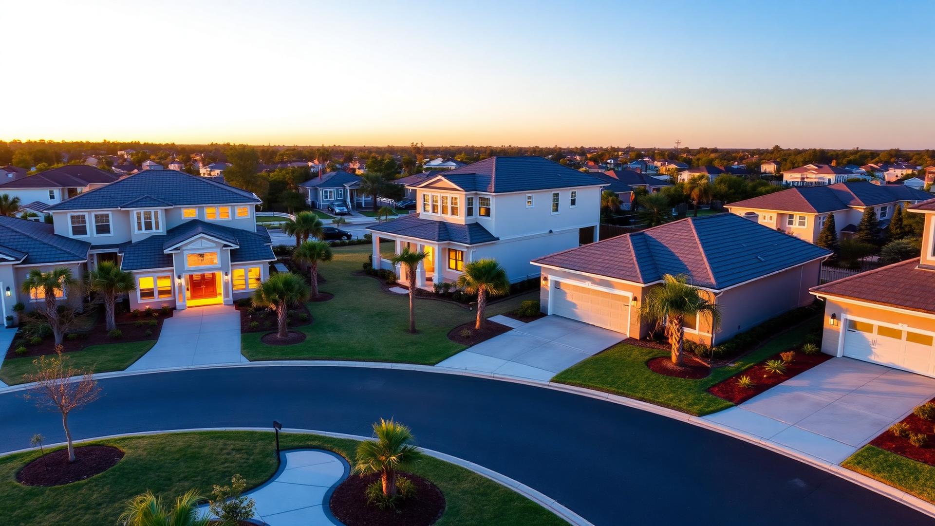 Jacksonville community at sunset